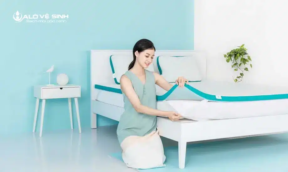 Phân loại chất liệu khi vệ sinh topper tại nhà Củ Chi