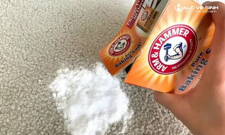 Hướng Dẫn 5 Cách Giặt Thảm Lông Nhân Tạo Sạch Như Mới Dùng Baking Soda giặt thảm lông nhân tạo giúp khử mùi hôi hiệu quả
