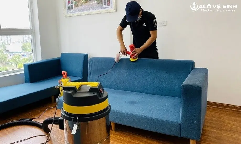 Cách Vệ Sinh Ghế Sofa Vải Bố Sạch Sẽ Như Chuyên Gia Cách vệ sinh ghế sofa vải bố sạch nhanh chóng tại Alo Vệ Sinh