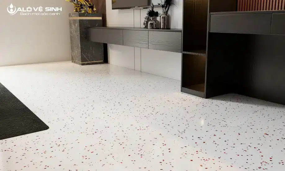 Đánh bóng sàn tại Alo Vệ Sinh giúp sàn sạch bóng như mới