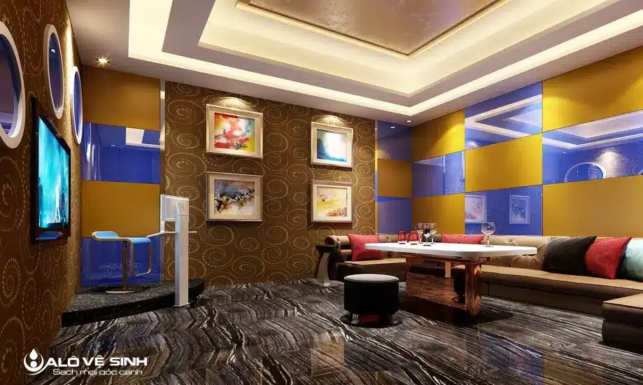 Dịch vụ giặt ghế quán karaoke Alo Vệ Sinh