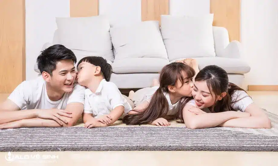 Giặt thảm trải sàn thường xuyên để bảo vệ sức khỏe gia đình bạn