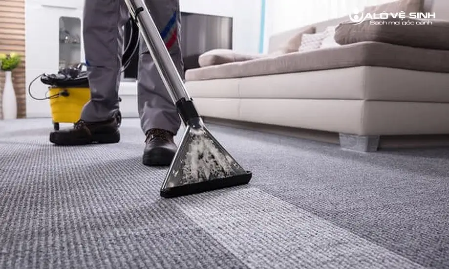 5 Cách Giặt Thảm Sợi Tổng Hợp Đơn Giản, Nhanh Chóng, Hiệu Quả Vệ sinh thảm sợi tổng hợp bằng máy giặt hơi nước nóng chuyện dụng