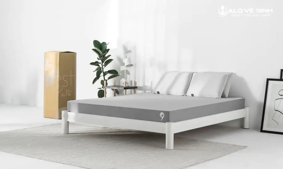 Nệm có độ dày 5cm phù hợp với trẻ em