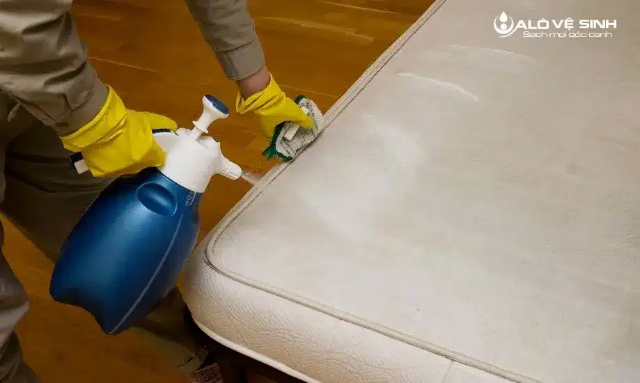 Nệm hơi cao cấp kết hợp với vải nhung