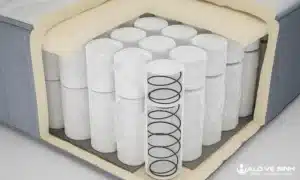 Nệm lò xo túi cuộn được đánh giá cao về cấu tạo chắc chắn và chống đau nhức lưng