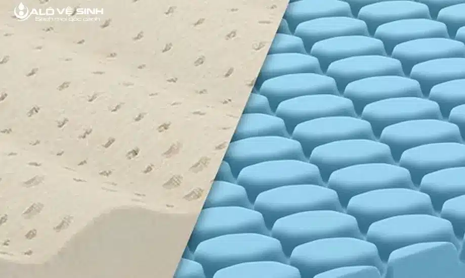 Nệm mỏng gel được làm bằng chất liệu gel đàn hồi