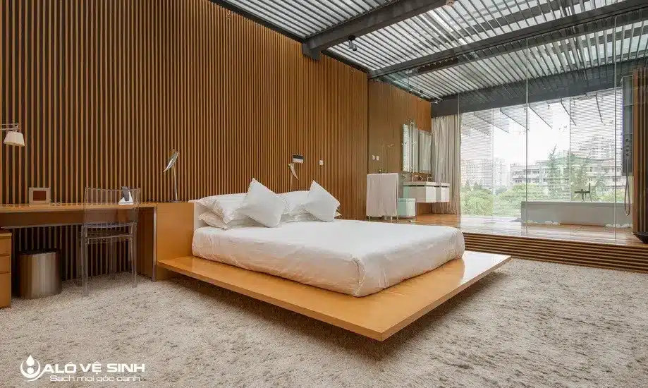 Phơi nệm để khô một cách tự nhiên trong phòng thoáng mát