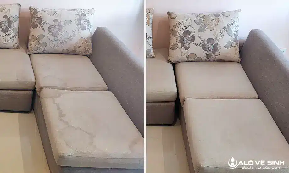 Chất lượng trước và sau khi giặt ghế nail tại Alo Vệ Sinh