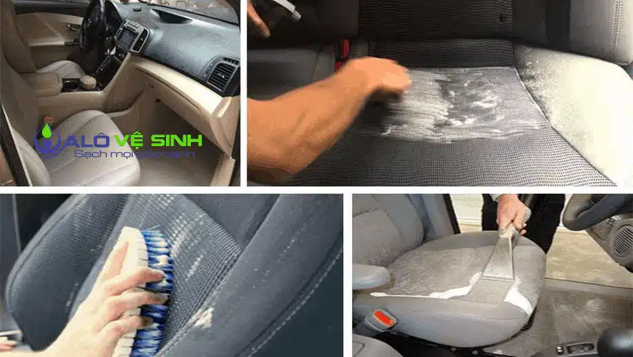 Vệ sinh ghế da ô tô bằng Sonax tại nhà