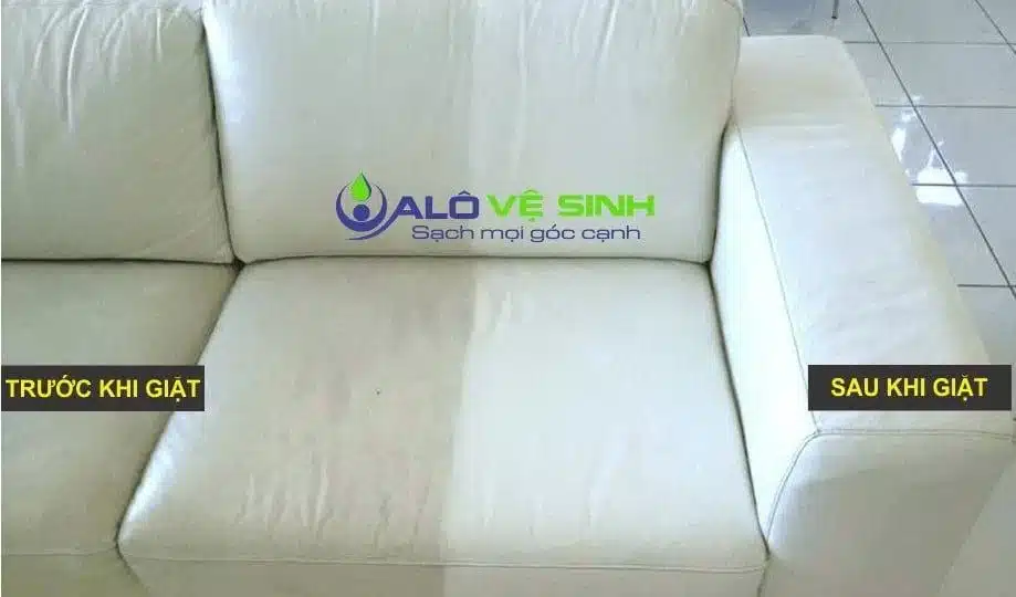 Chất lượng sau khi giặt sofa da Quận 5 tại nhà khách hàng