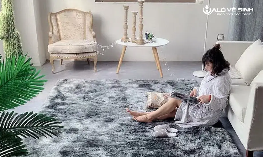 Mẹo Vệ Sinh Thảm Lót Sàn Sạch Nhanh, Hiệu Quả Ngay Tại Nhà Vệ sinh thảm lót sàn tạo không gian tươi mới