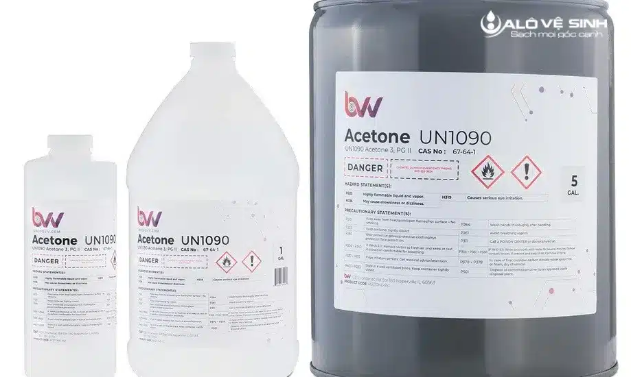 Tẩy vết mực bút bi bằng Acetone