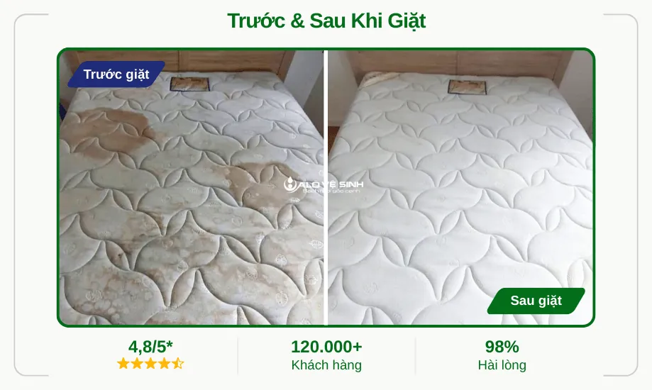 Công nghệ vệ sinh nệm tại nhà hút sạch mọi mảng bám thức ăn